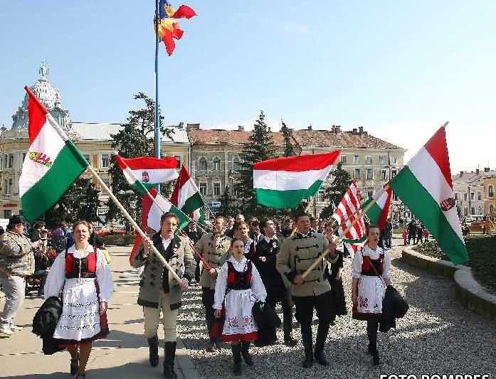 Maghiarii din Romania isi sarbatoresc Ziua Nationala, Foto: Agerpres