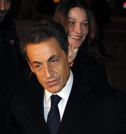 Nicolas Sarkozy si Carla Bruni, inainte de anuntul candidaturii, Foto: Agerpres/AP