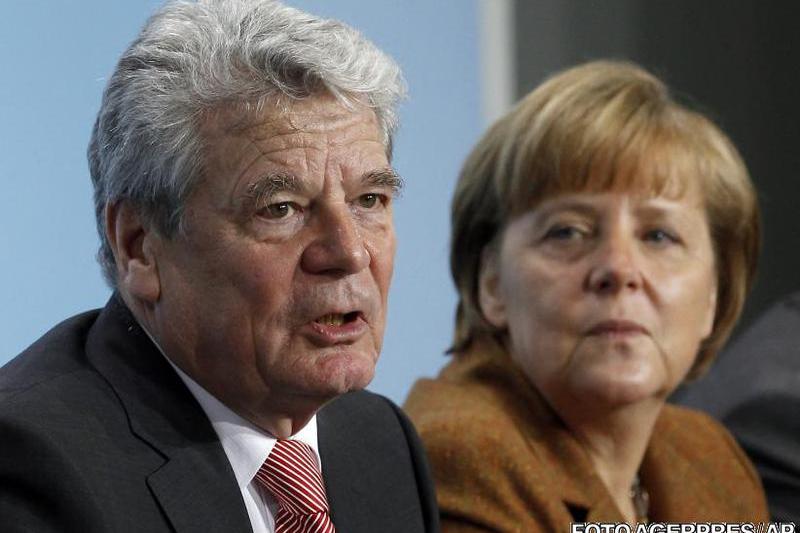 Joachim Gauck si Angela Merkel, Foto: Agerpres/AP