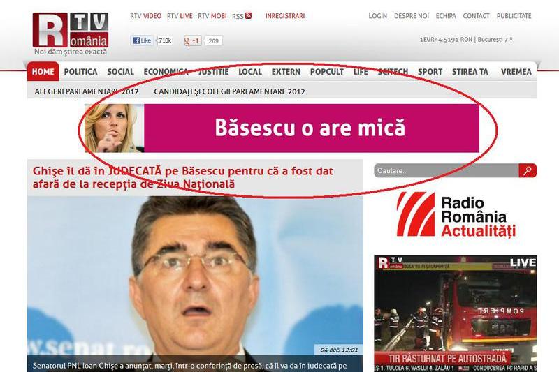 Banner electoral, Foto: Hotnews