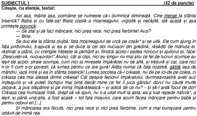 Evaluarea Nationala - Limba romana, Foto: edu.ro