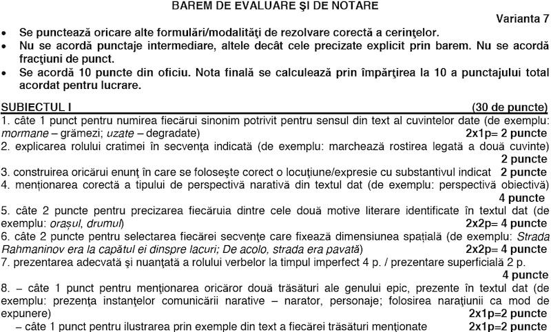 Barem Limba si literatura romana, Foto: edu.ro