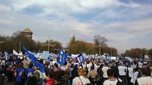 Proteste profesori la Guvern, Foto: Hotnews