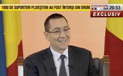 Victor Ponta la RTV, Foto: Captura RomaniaTV