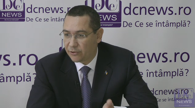 Victor Ponta la DCNews, Foto: Captura video dcnews.ro