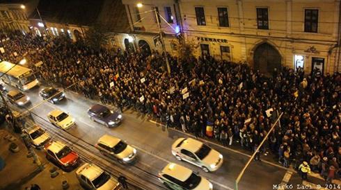 Protest urias anti-Ponta la Cluj, Foto: Facebook / Marko Laszlo