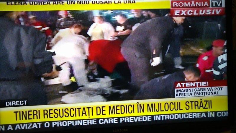 Explozie in clubul Colectiv, Foto: Captura RomaniaTV