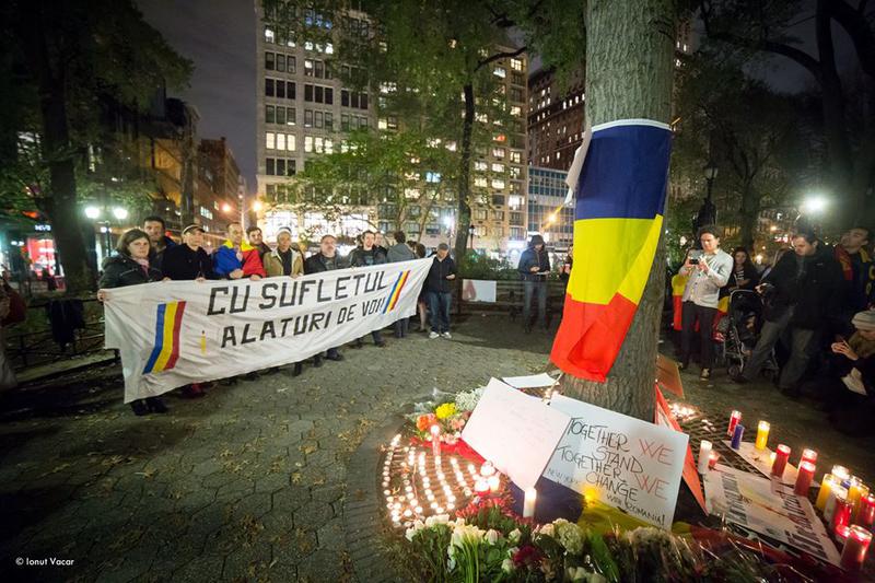 Manifestatie a romanilor la New York, Foto: Facebook/ Ionut Vacar