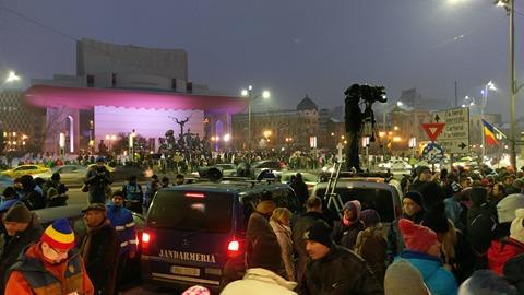 Protest impotriva gratierii, Bucuresti, 22 ianuarie (6), Foto: Victor Cozmei / HotNews.ro