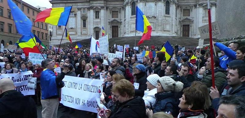 Protest la Roma 1, Foto: Hotnews