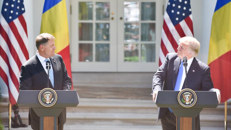 Iohannis si Trump la conferinta de presa din Rose Garden, Foto: Presidency.ro