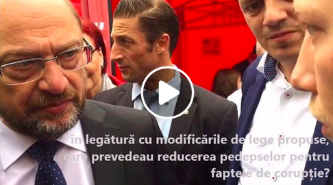 Martin Schulz, despre Liviu Dragnea, Foto: Captura video Facebook