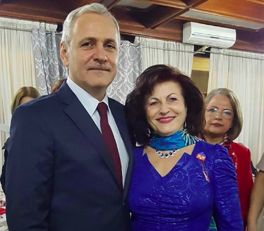 Elvira Sarapatin, alaturi de Liviu Dragnea, Foto: Facebook - Elvira Sarapatin