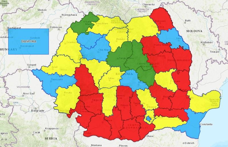 Rezultatul final la Europarlamentare - pe fiecare judet, Foto: Hotnews