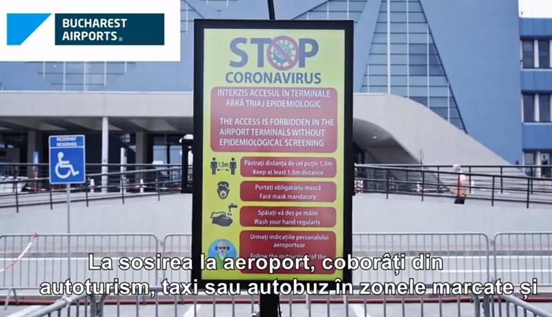 Masuri de siguranta la aeroportul Otopeni, Foto: Captura de ecran