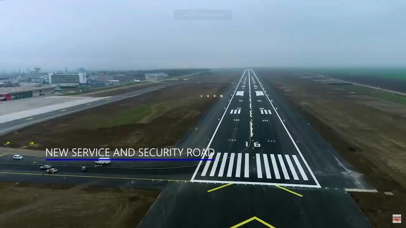 Noua pista a aeroportului din Bacau, Foto: Captura YouTube