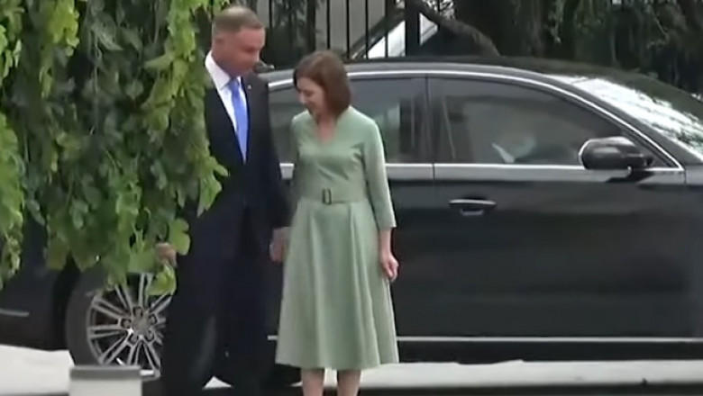 Andrzej Duda si Maia Sandu, Foto: Captura YouTube