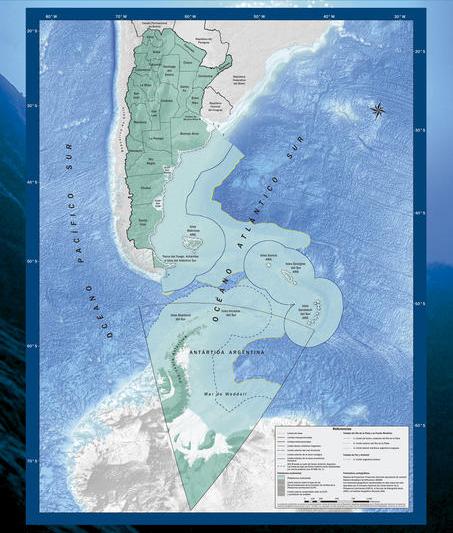 Mapa de los Espacios Marítimos, Foto: Hotnews