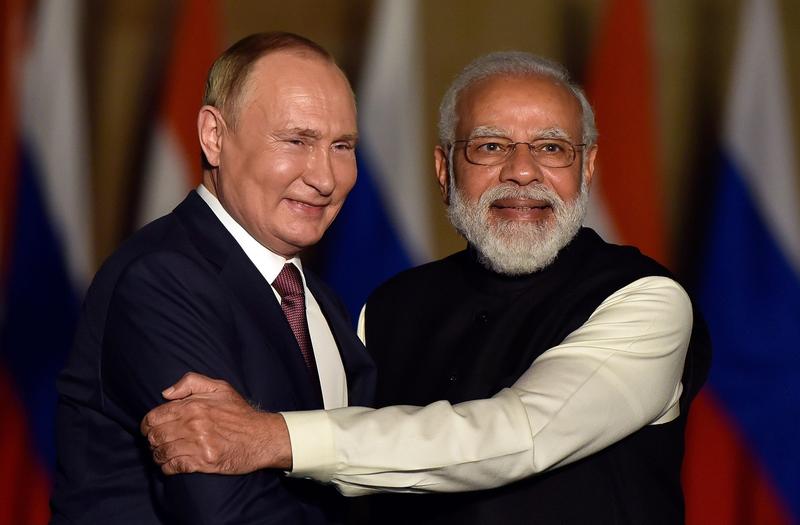 Vladimir Putin si Narendra Modi, Foto: Sanjeev Verma/Hindustan Times / Shutterstock Editorial / Profimedia