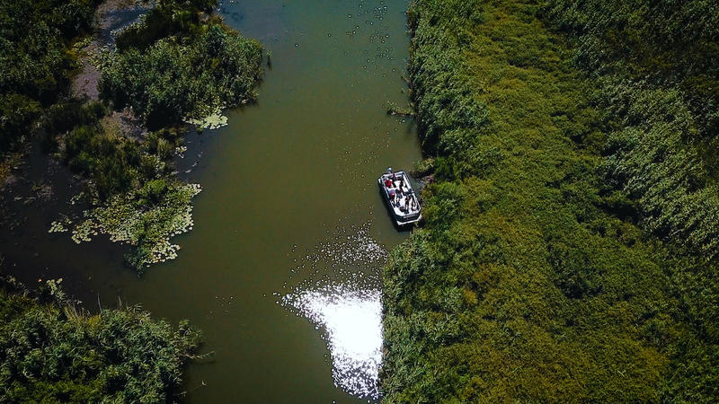 Echipele GeoEcoMar si HotNews.ro in Delta Dunarii, Foto: Hotnews