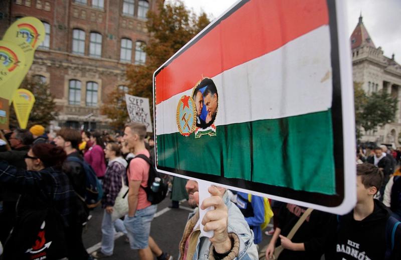 Manifestație anti-Viktor Orban la Budapesta, Foto: Peter Kohalmi / AFP / Profimedia