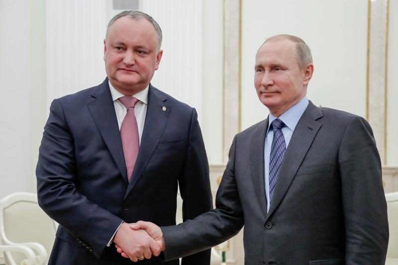 Igor Dodon și Vladimir Putin, Foto: Mikhail Metzel / TASS / Profimedia Images