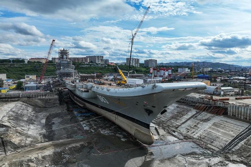 Portavionul „Amiral Kuznetov”, Foto: Pavel Lvov / Sputnik / Profimedia