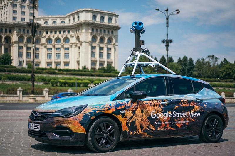 Mașina Google Street View în București, Foto: Google / Andrei Pungovschi