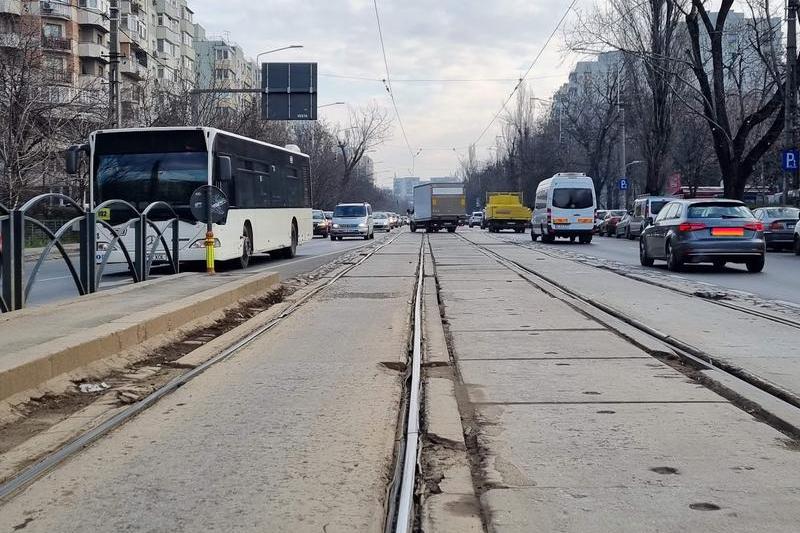 Linia de tramvai de pe bd. Basarabia, Foto: HotNews/Catiusa Ivanov