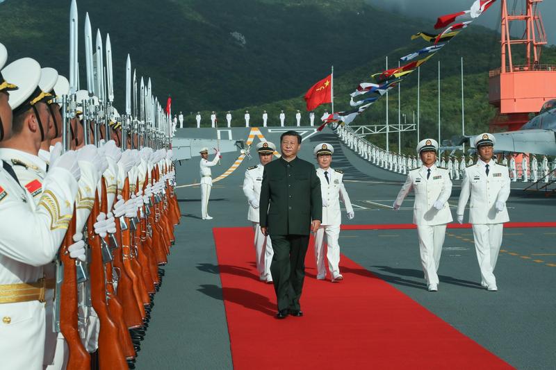 Xi Jinping intr-o inspectie la fortele navale chineze, Foto: Li Gang / Avalon / Profimedia Images