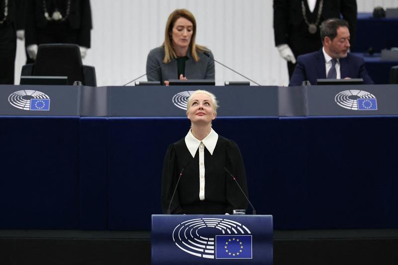 Iulia Navalnaia în Parlamentul European, Foto: Frederick FLORIN / AFP / Profimedia