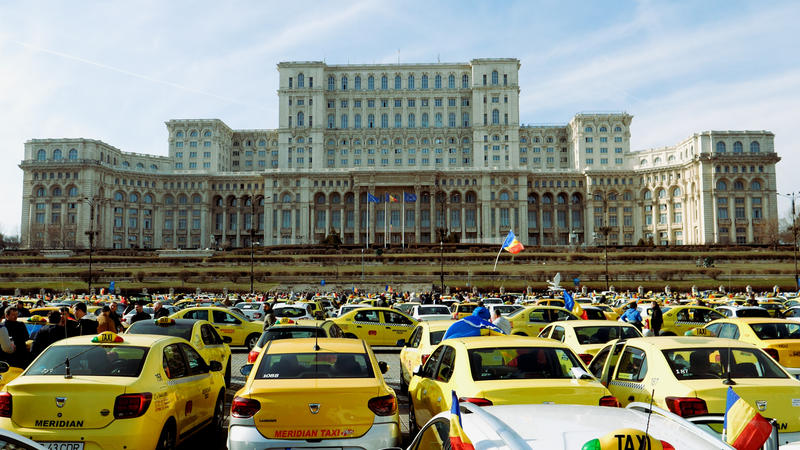 Protest taximetristi. București (1), Foto: Adi Iacob / HotNews