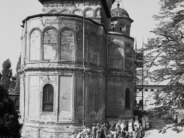 Lucrări de restaurare a ansamblului Mănăstirii Văcărești, Foto: AGERPRES FOTO/ARHIVA ISTORICA