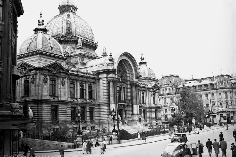 Cladirea CEC - Calea Victoriei - 1956, Foto: Agerpres