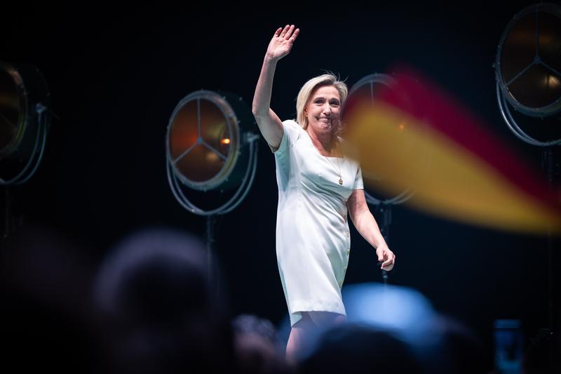 Marine Le Pen participă la Europa Viva, eveniment politic organizat de partidul spaniol de dreapta VOX, la Madrid, 19 mai 2024., Foto: Alter Photos / ddp USA / Profimedia