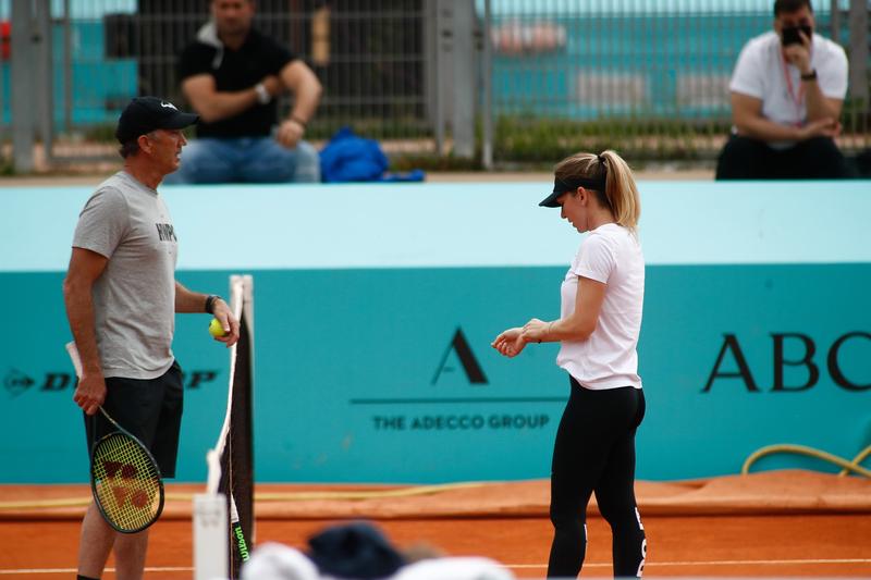 Simona Halep si Darren Cahill, Foto: Oscar J. Barroso / Zuma Press / Profimedia