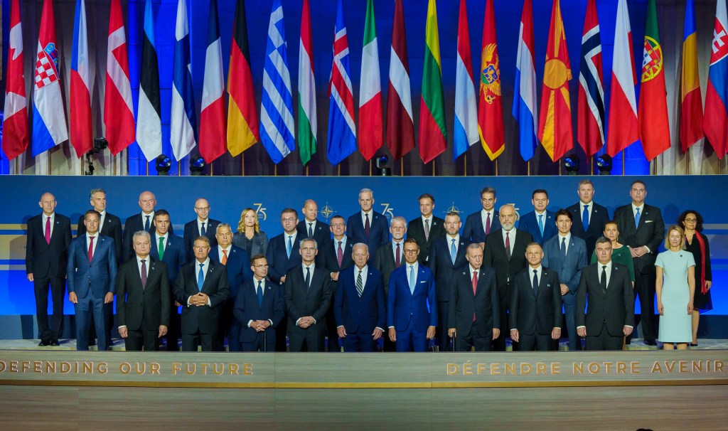 Klaus Iohannis la summitul NATO la Washington. Sursă foto: presidency.ro