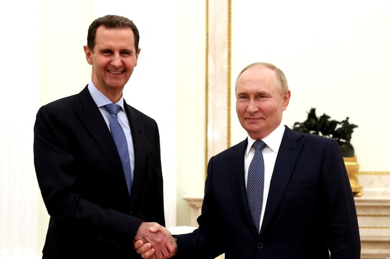 Vladimir Putin s-a întâlnit cu Bashar al-Assad la Kremlin la 24 iulie 2024. FOTO: Kremlin Press Office / Handout / AFP / Profimedia