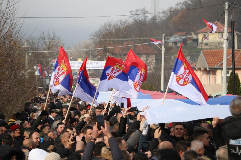 Protest al etnicilor sârbi în Kosovo, Foto: AA/ABACA / Abaca Press / Profimedia