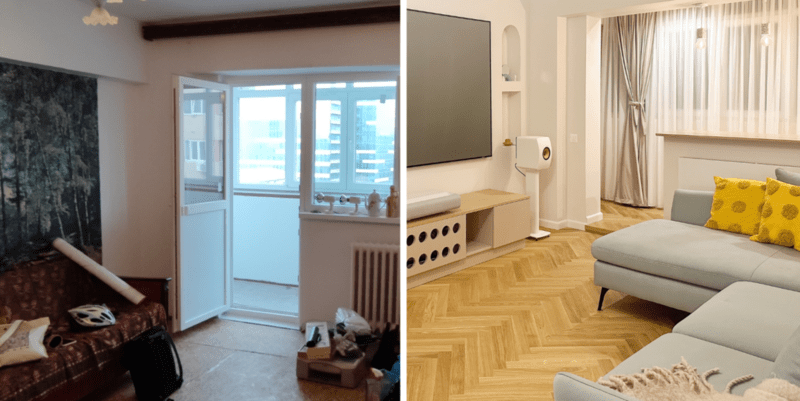 Apartament before and after, Foto: Love&Deco