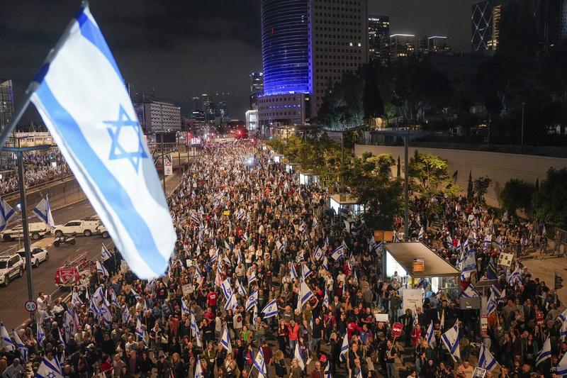 protest antiguvernamental in Israel, Foto: Ohad Zwigenberg / AP / Profimedia