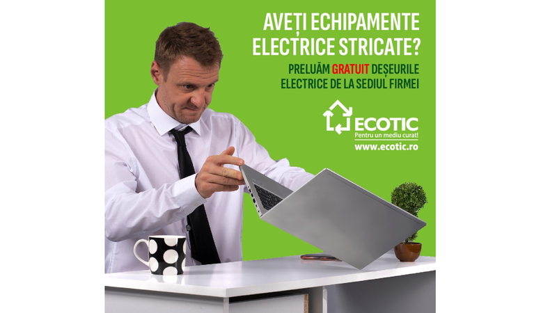 Campanie de colectare deșeuri electrice de la sediu, Foto: ECOTIC