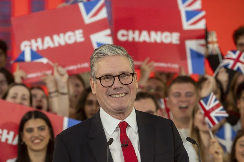 Keir Starmer, noul premier britanic. FOTO: Jeff Moore / PA Images / Profimedia