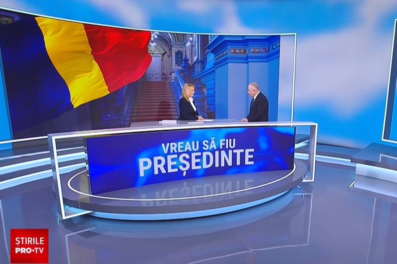 Mircea Geoană, în interviul cu Andreea Esca. Foto: captură Pro TV