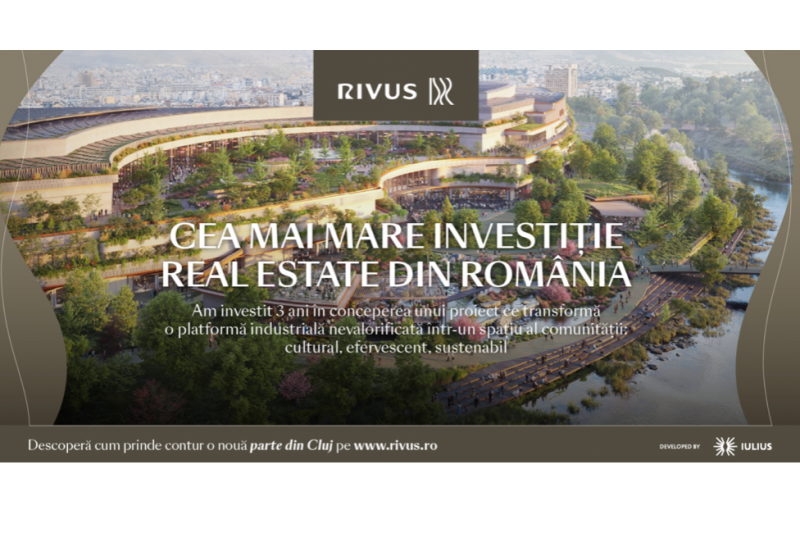 IULIUS anunță numele proiectului de reconversie și regenerare urbană de la Cluj-Napoca: RIVUS. Fostă platformă industrială redată orașului ca spațiu al comunității: concepte culturale, de timp liber și shopping în premieră națională