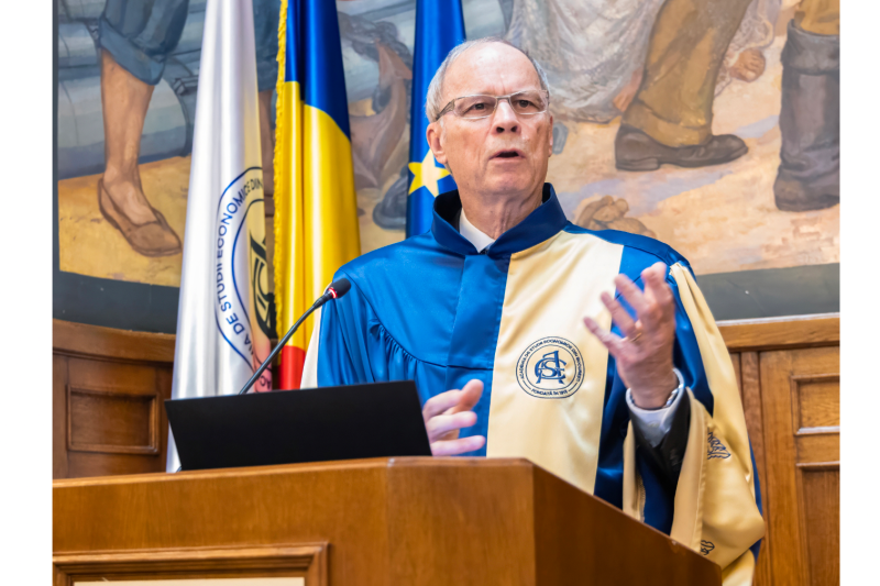 Laureatului Premiului Nobel pentru Economie, Profesorul Jean Tirole, i-a fost conferit titlul de Doctor Honoris Causa al Academiei de Studii Economice din București