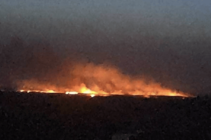 incendiu in regiunea Volgorod din Rusia, posibil in apropiere de un depozit rus de rachete / FOTO: Captură OSINTtechnical de pe X