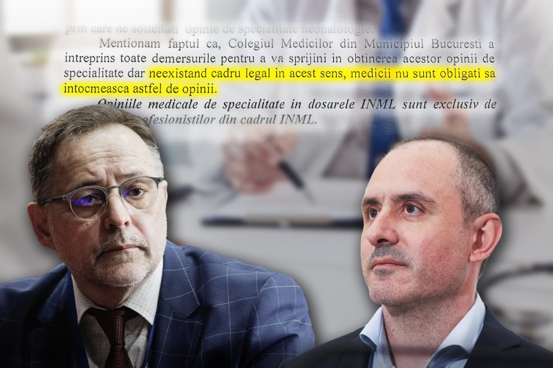 Directorul INML acuză Colegiul Medicilor București că de doi ani refuză cererile legiștilor pentru opinii de specialitate. Răspunsul: „Nu există cadru legal, iar această muncă trebuie să fie și plătită” 